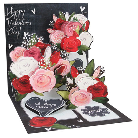 Shop Roses Pop-Up Bouquet Card